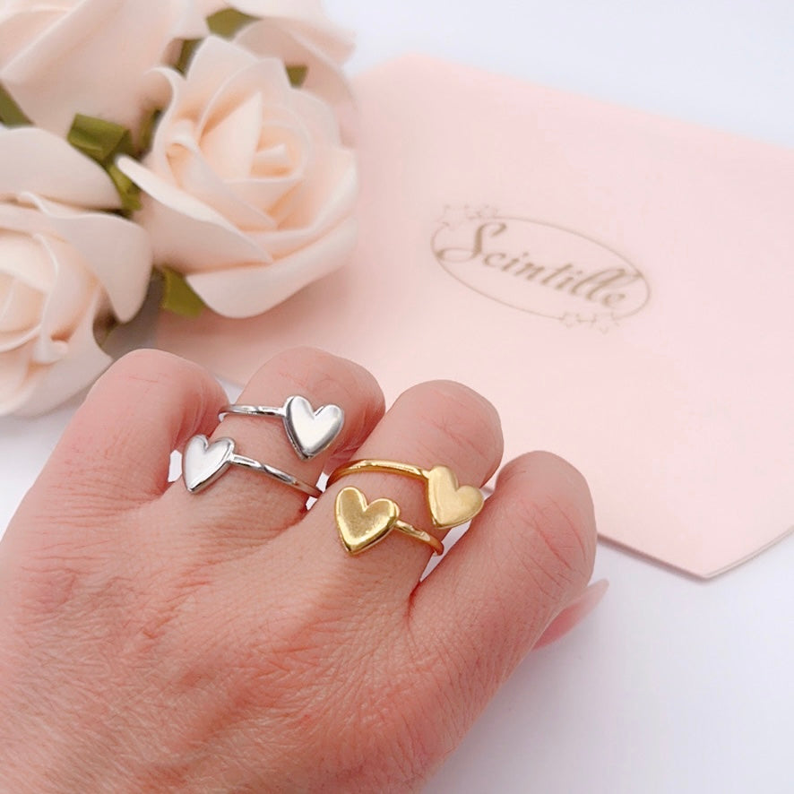 Anello Doppio Cuore