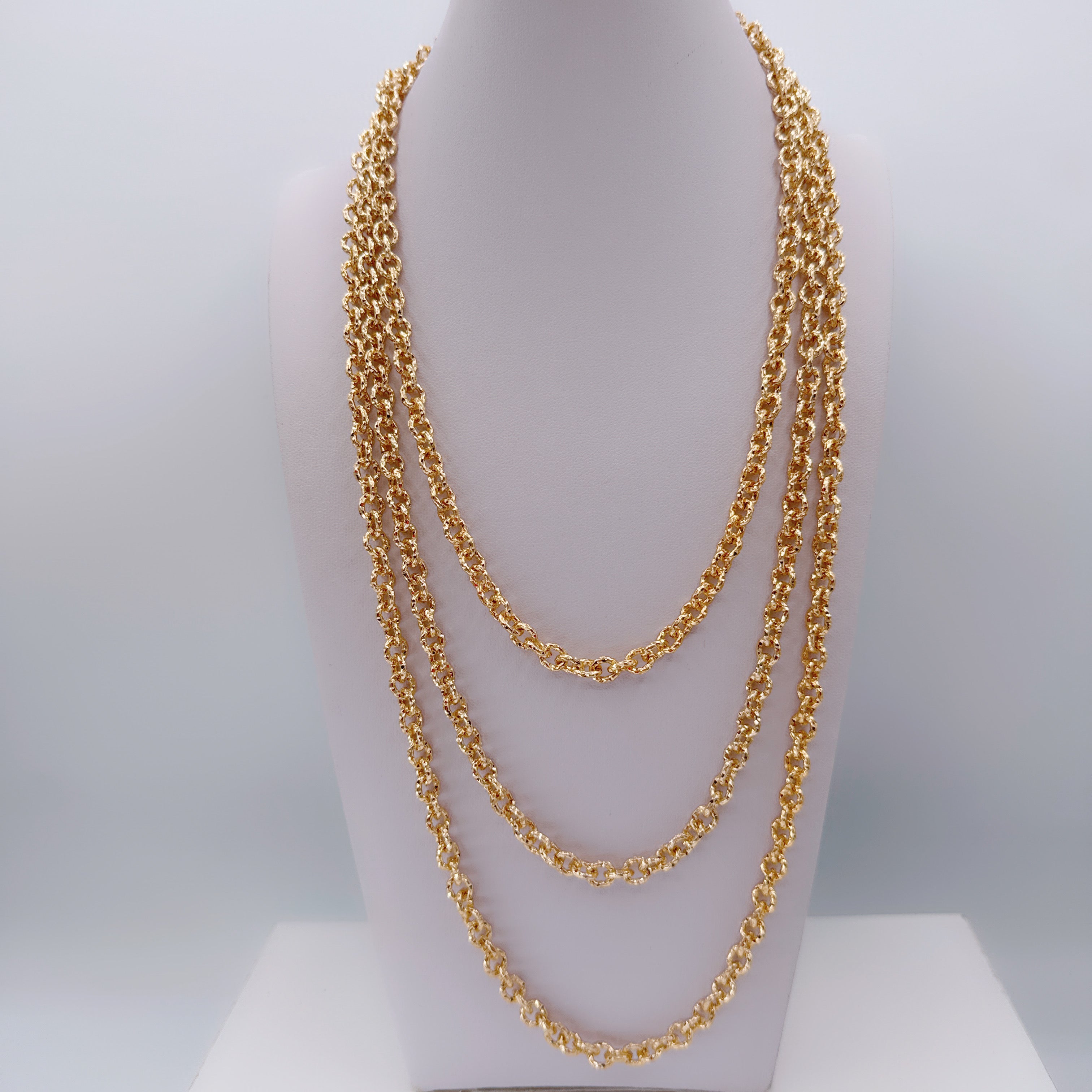 Collana Multifili Gold