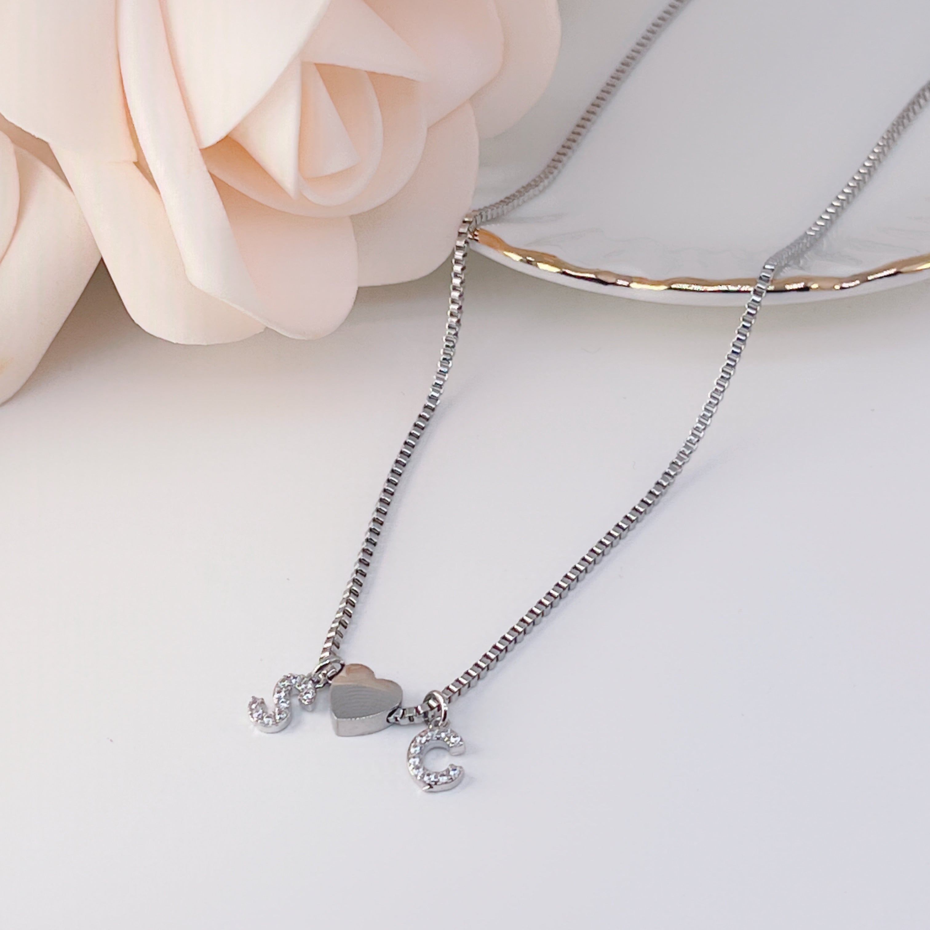 Collana Personalizzata Iniziale Luxury - SCINTILLE ACCESSORI MODA