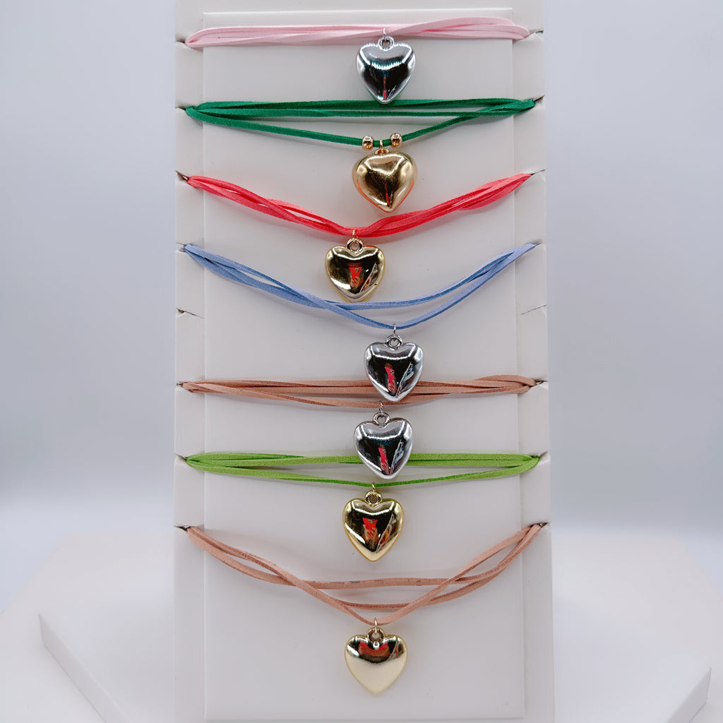 Collana Choker LOVE Pastello