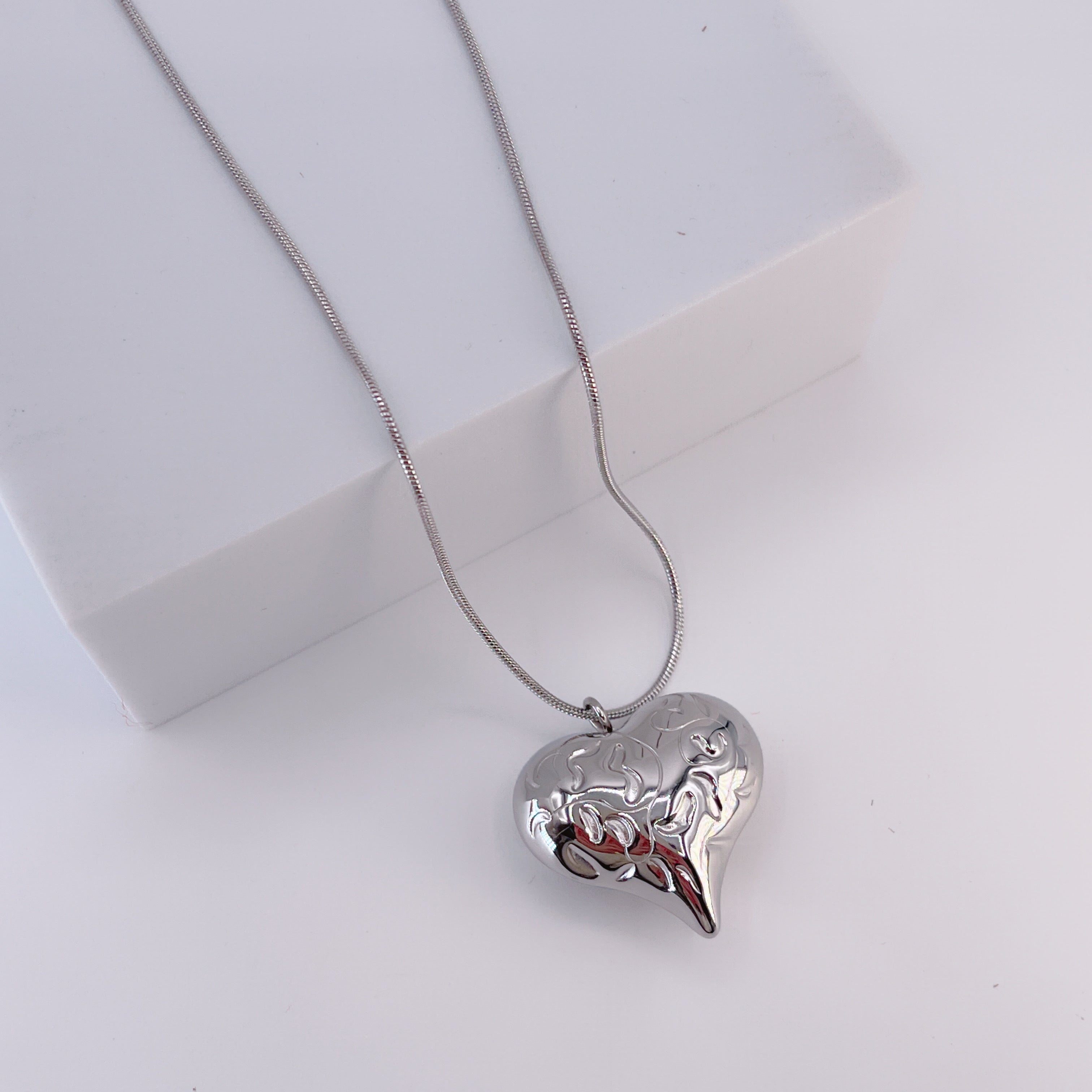 Collana Cuore Intarsiato
