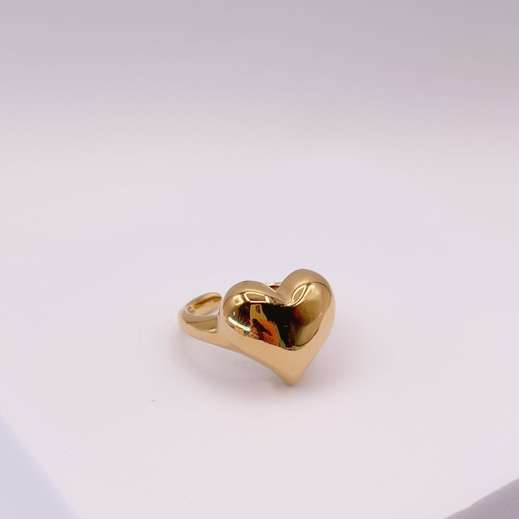 Anello Cuore Bombato