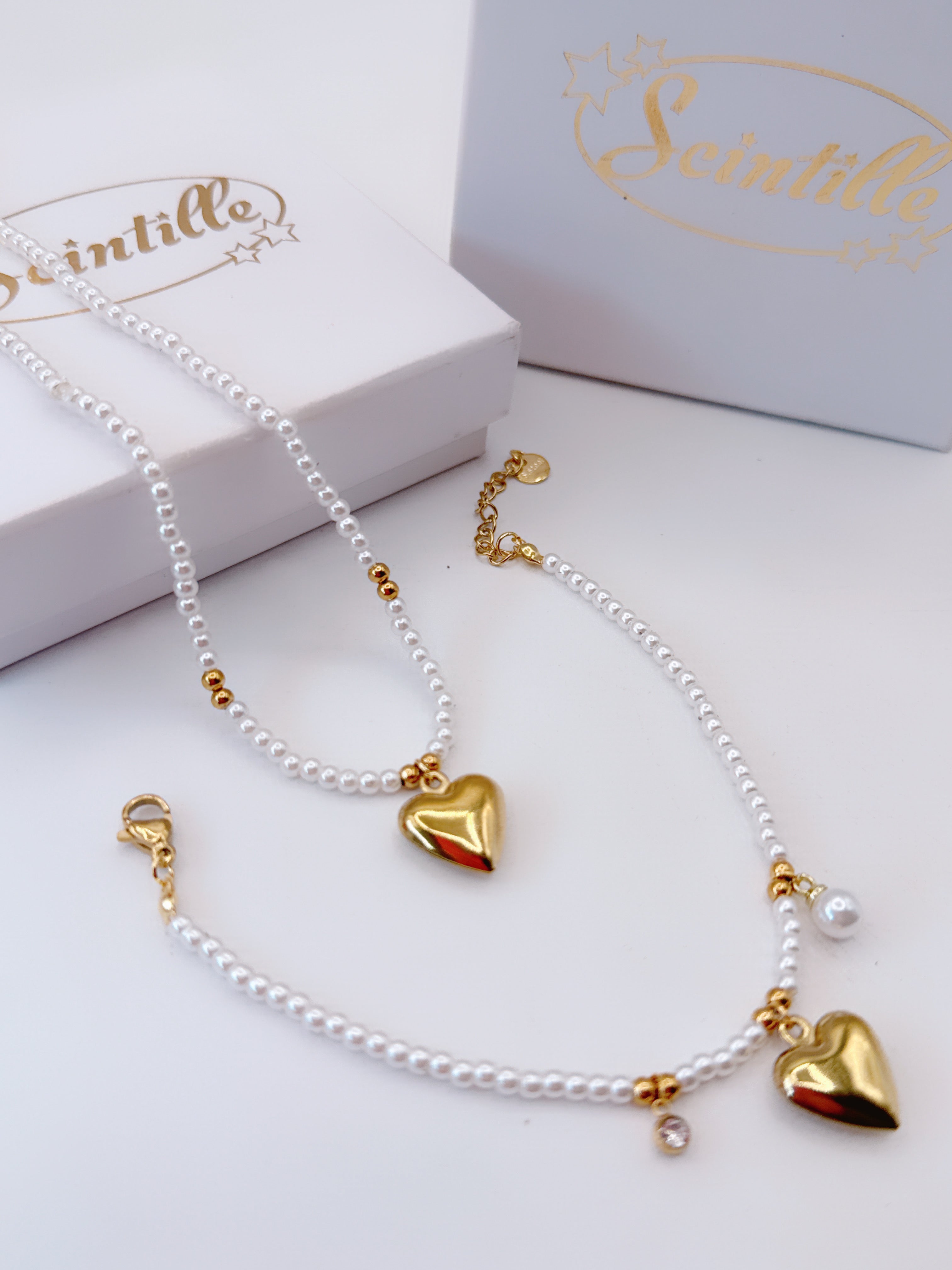 Collana & Bracciale Perline LOVE