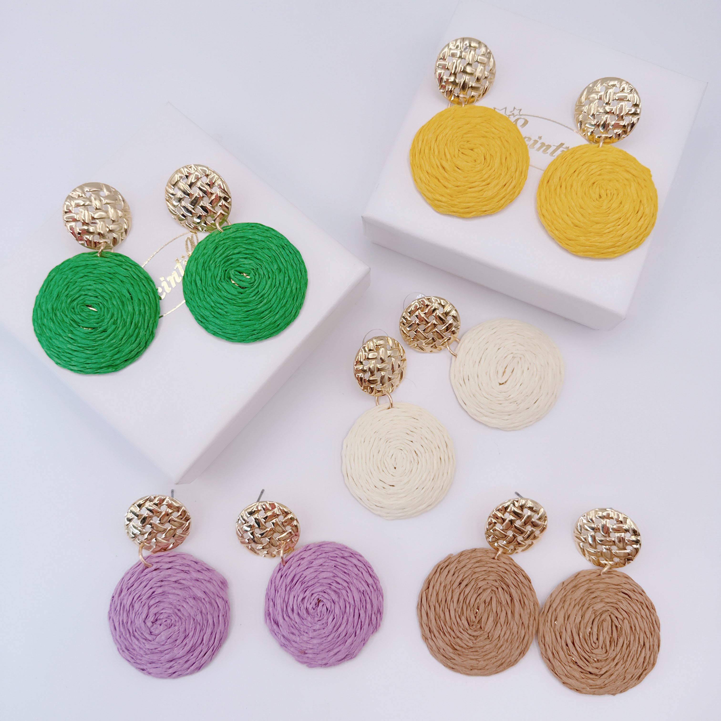 Orecchini Rafia Colors