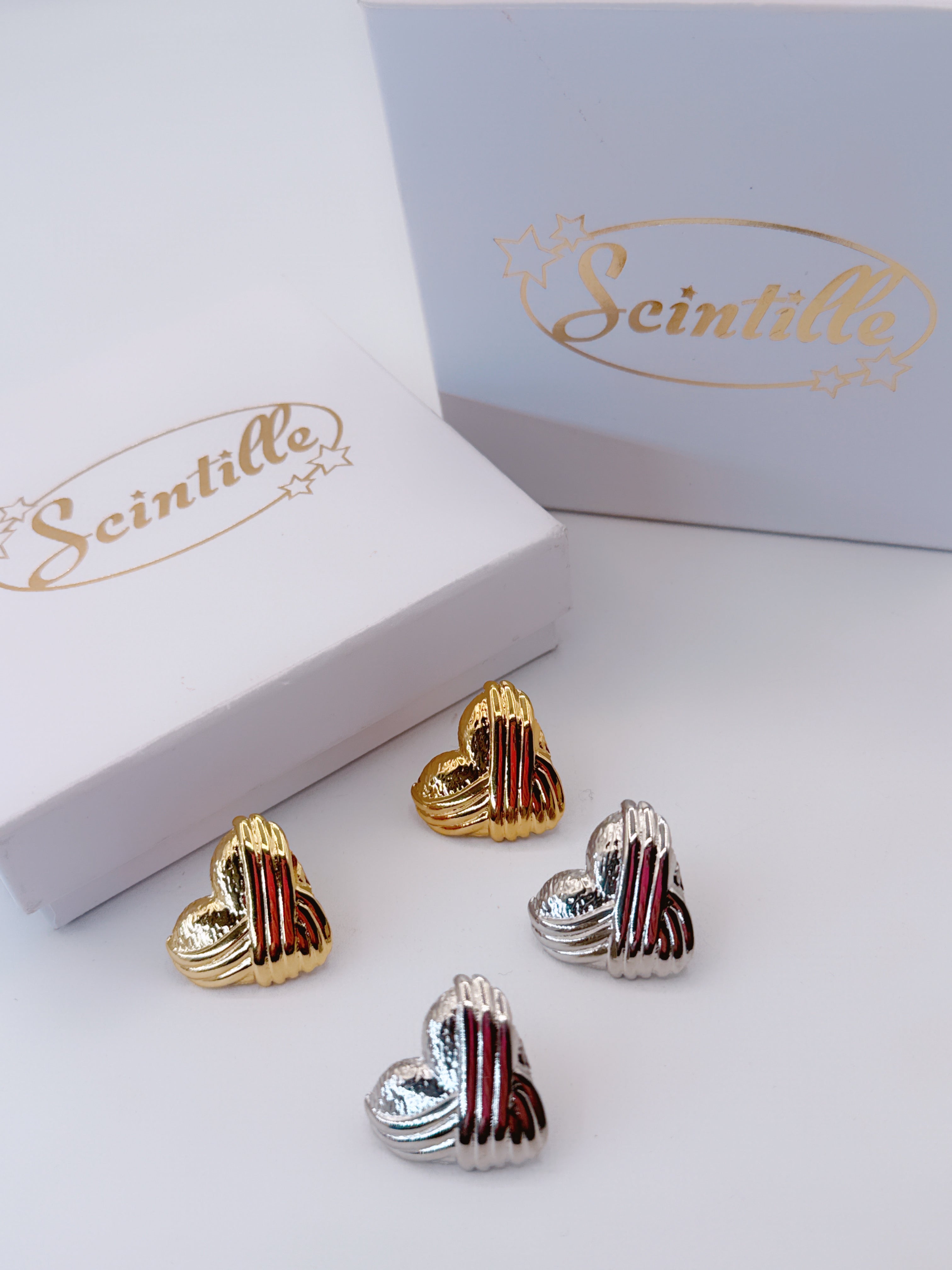 Orecchini Cuore Intreccio