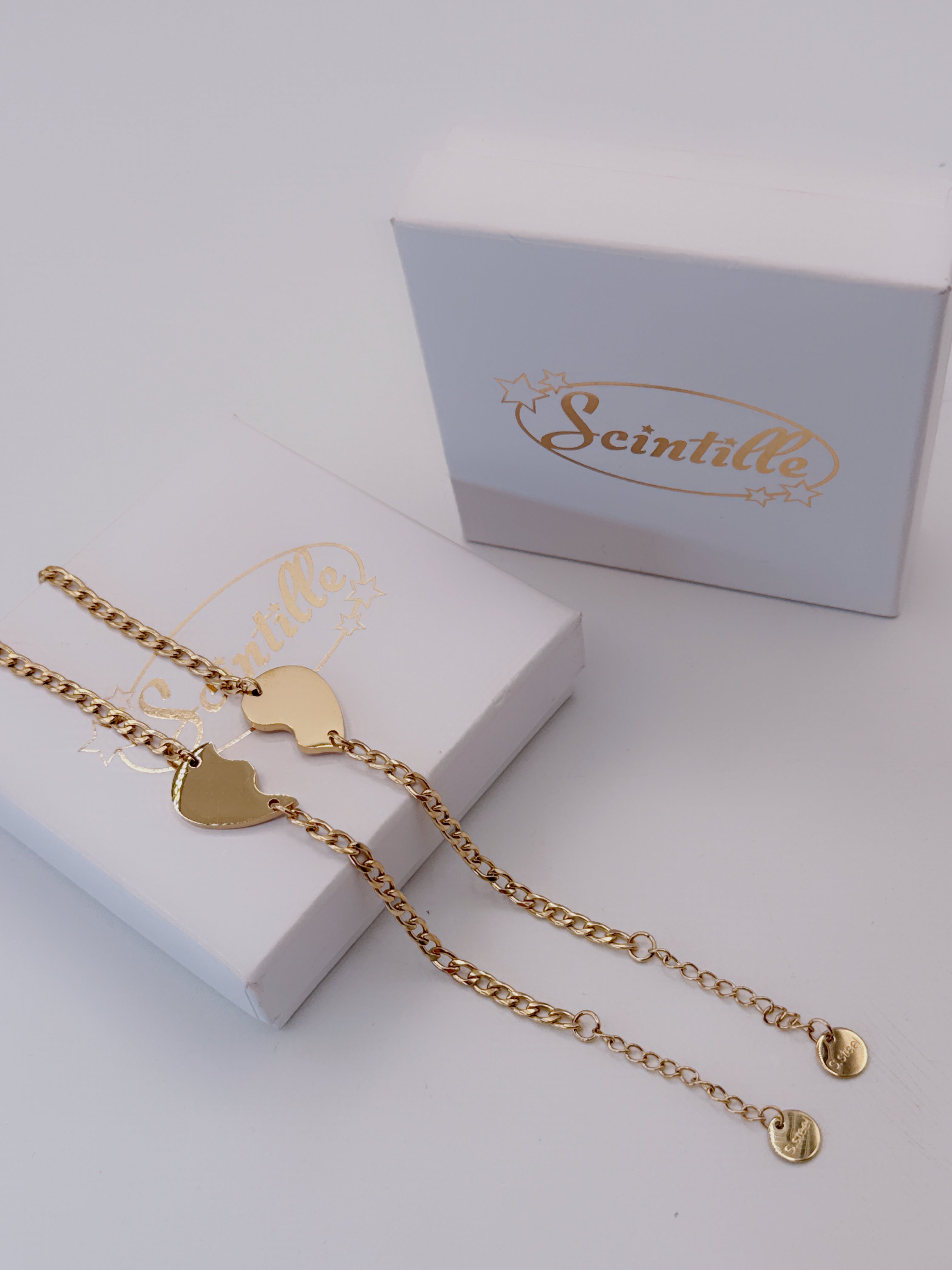 Bracciale CUORE META' INCISIONE GRATUITA
