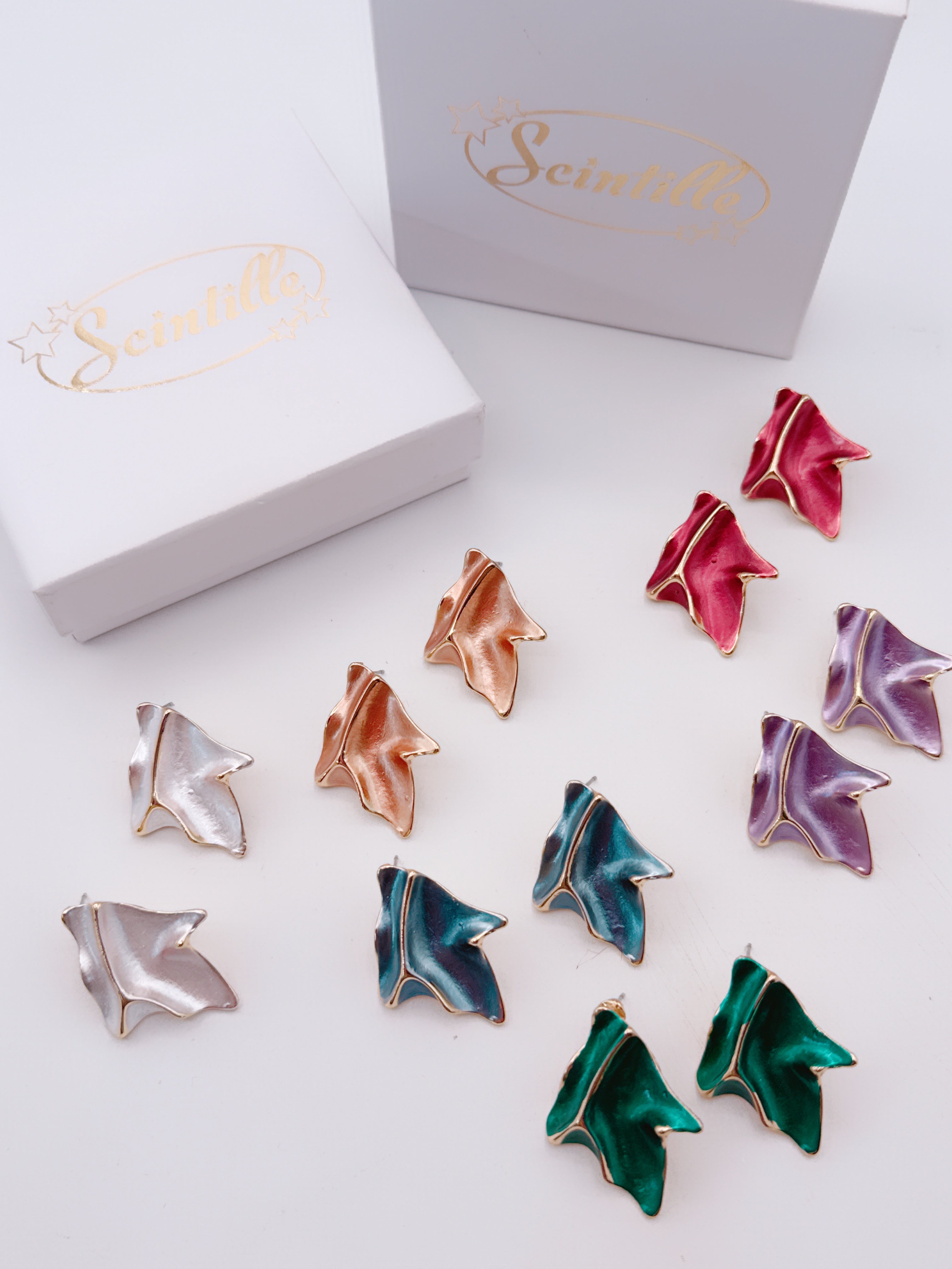 Orecchini Fleur Smaltata