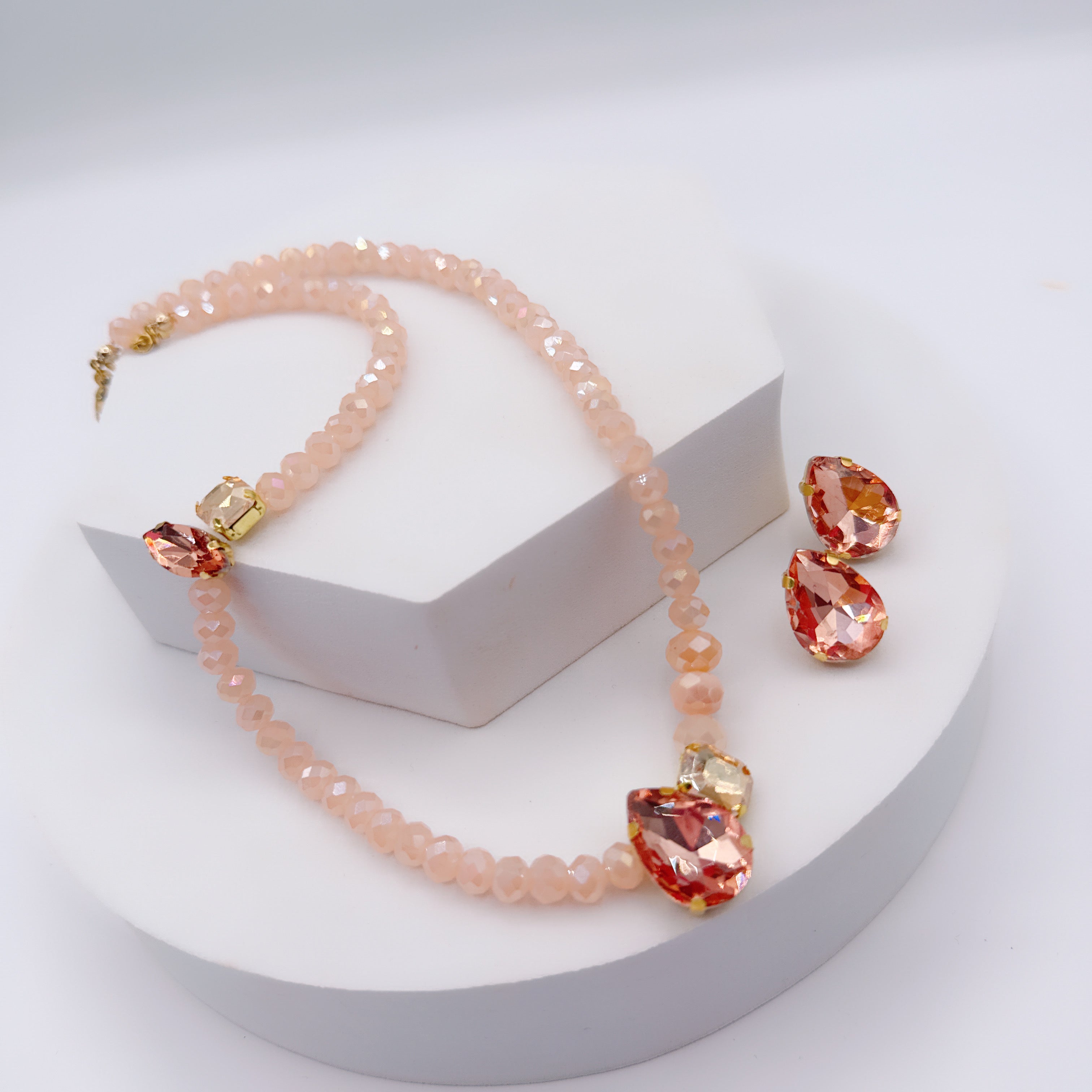 Collana & Orecchini Luxury Cipria