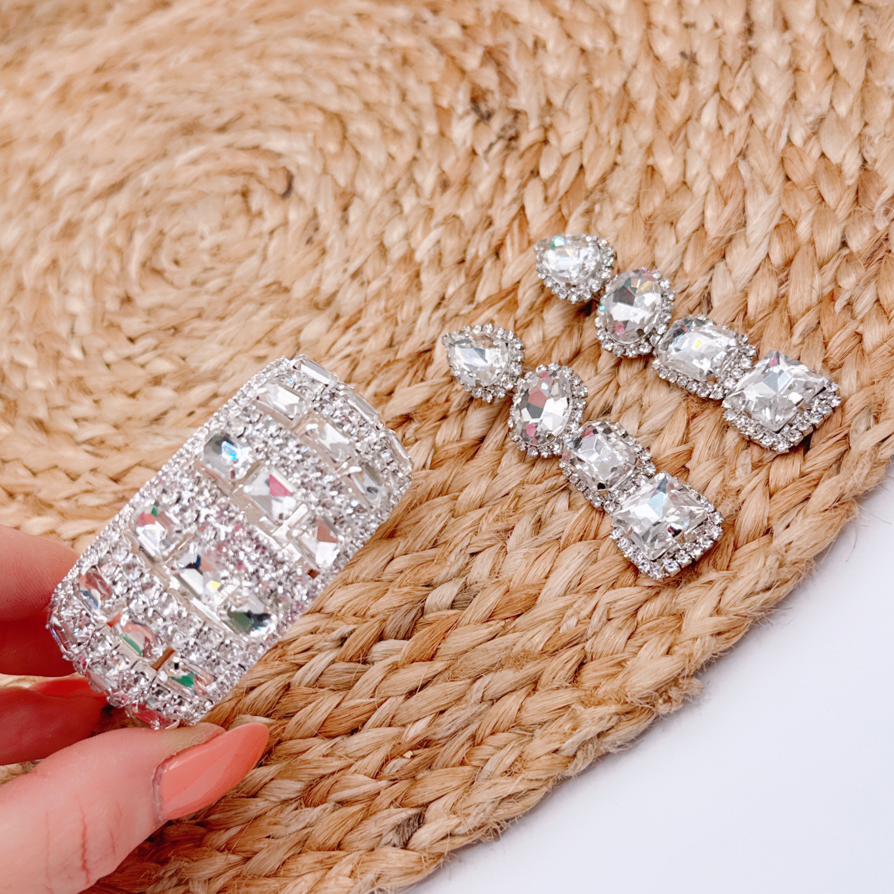 Orecchini & Bracciale Luxury Silver