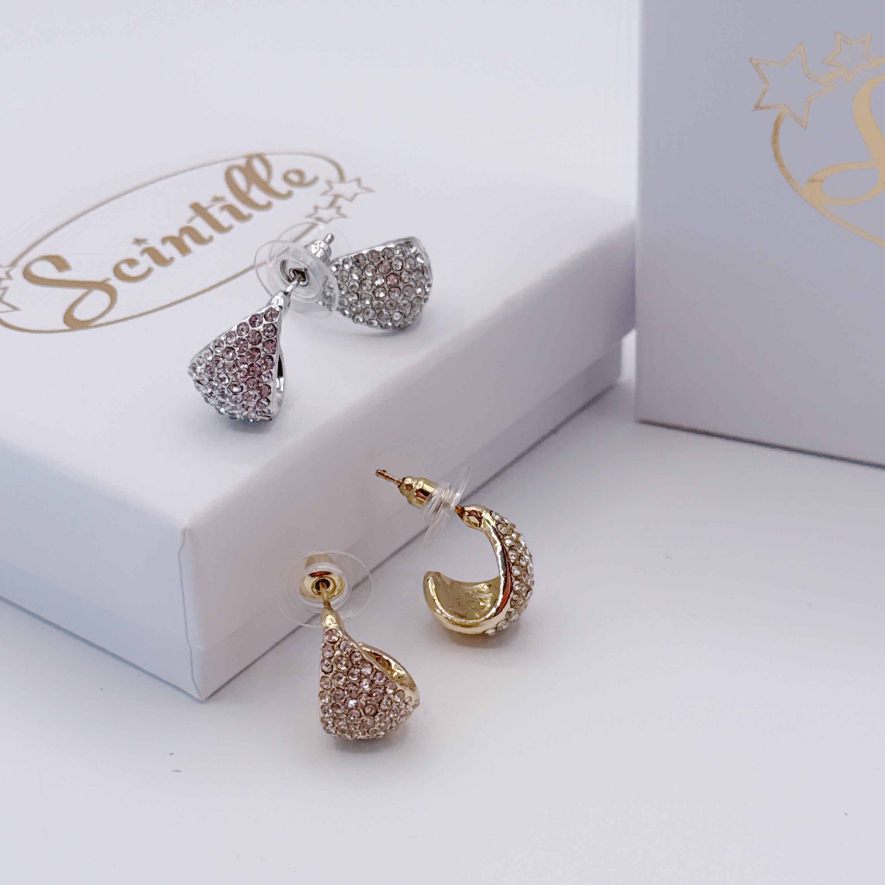 Orecchini Cerchio Strass