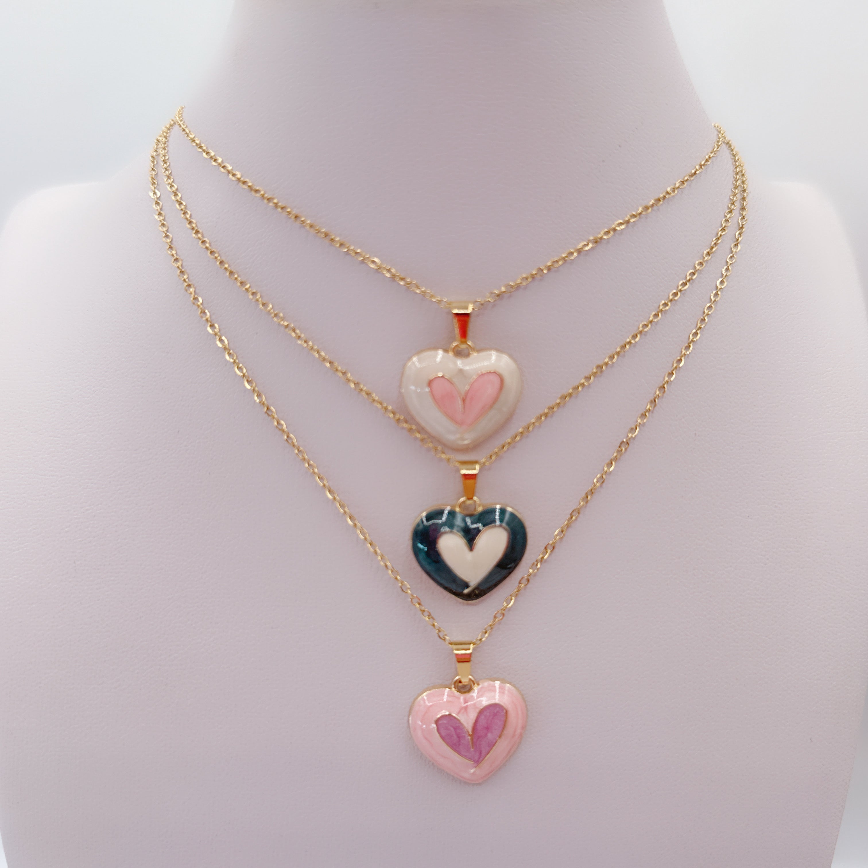 Collana Cuoricino Smaltato