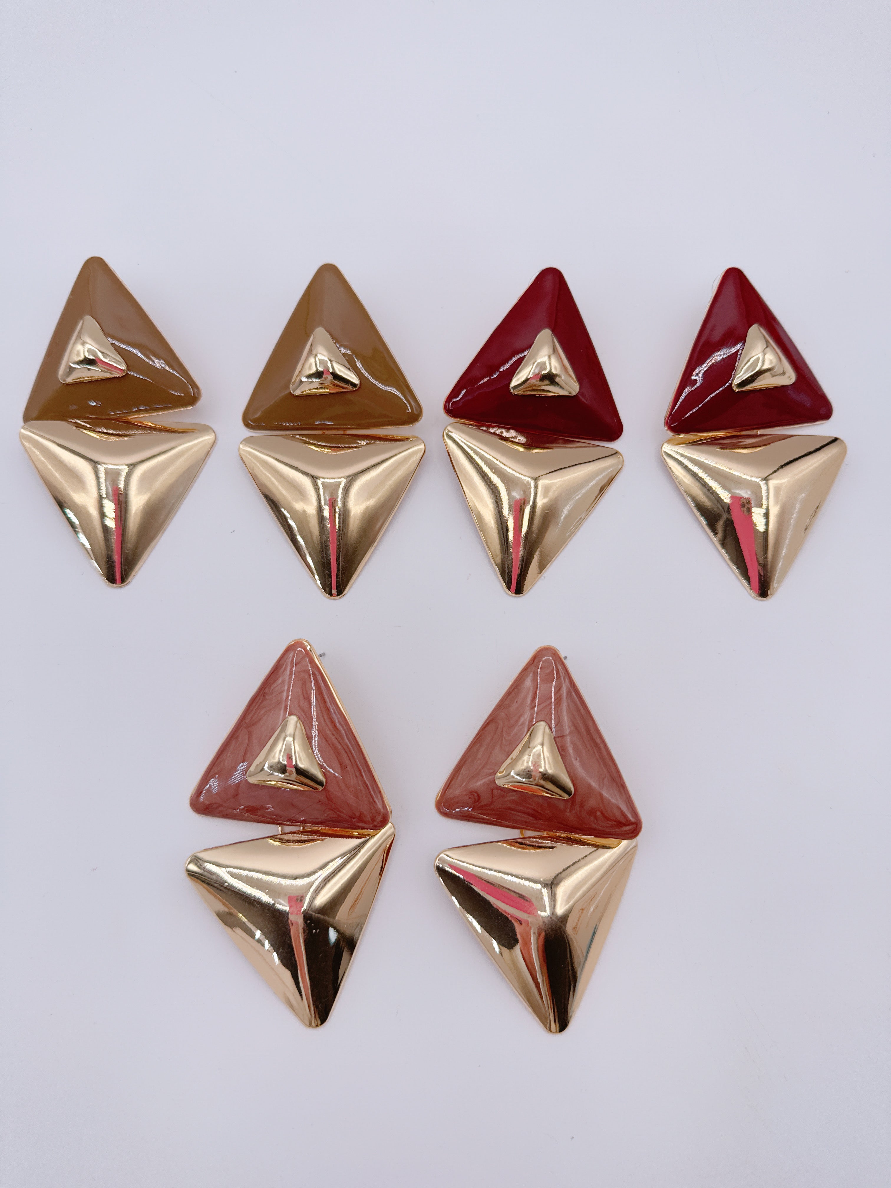 Orecchini Triangle Smaltati