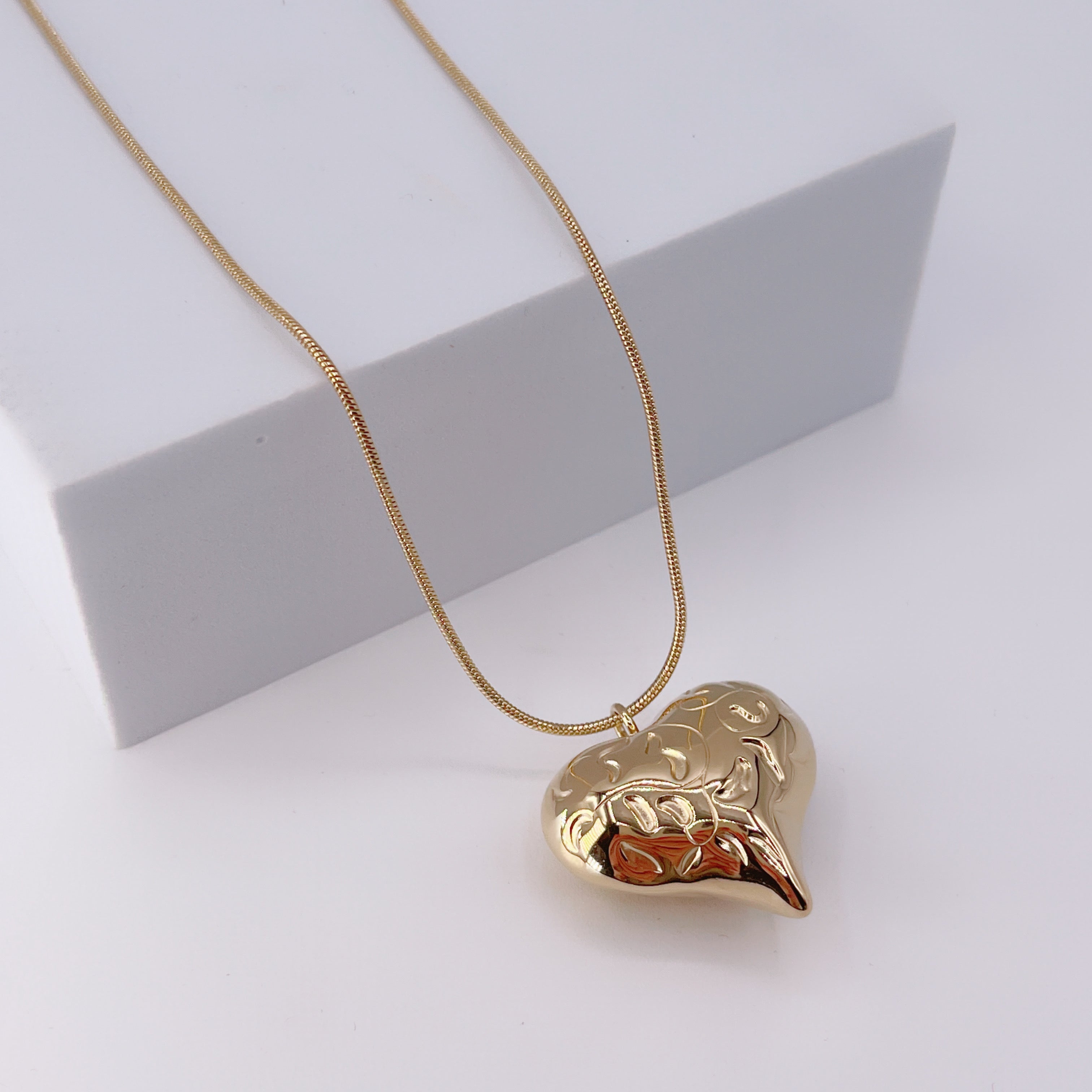 Collana Cuore Intarsiato