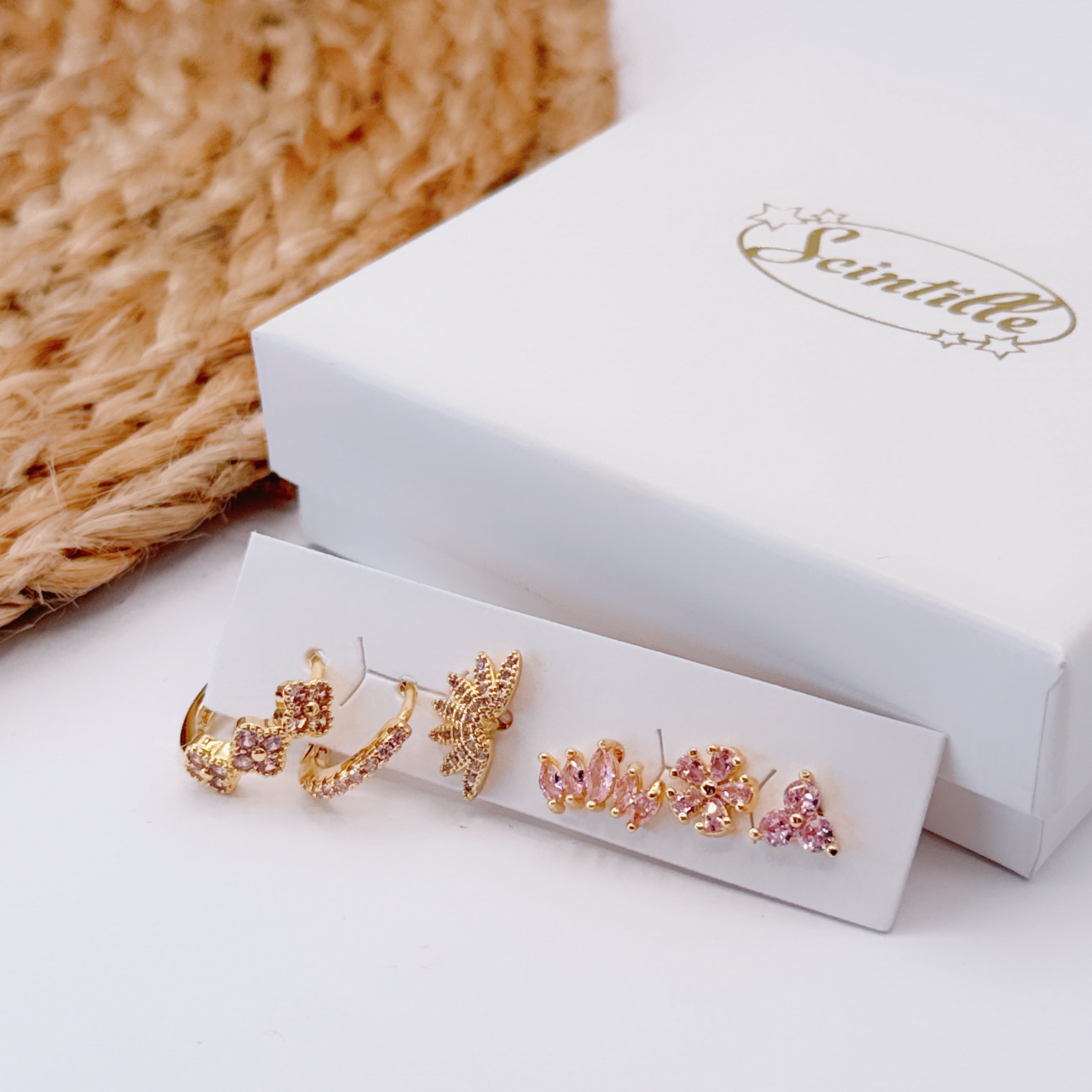 Set Orecchini Gold Pink