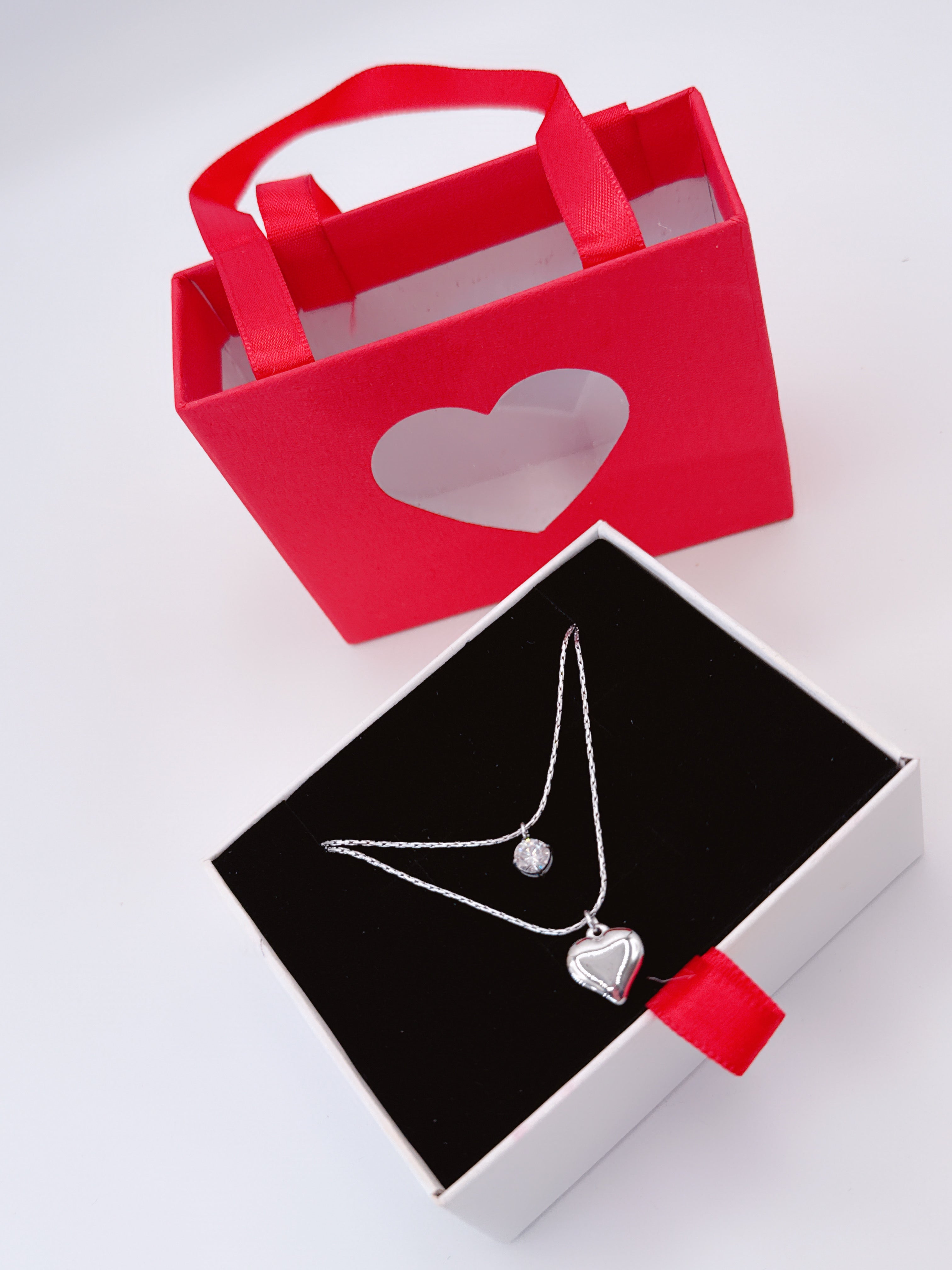 Collana Doppio Cuore Lux