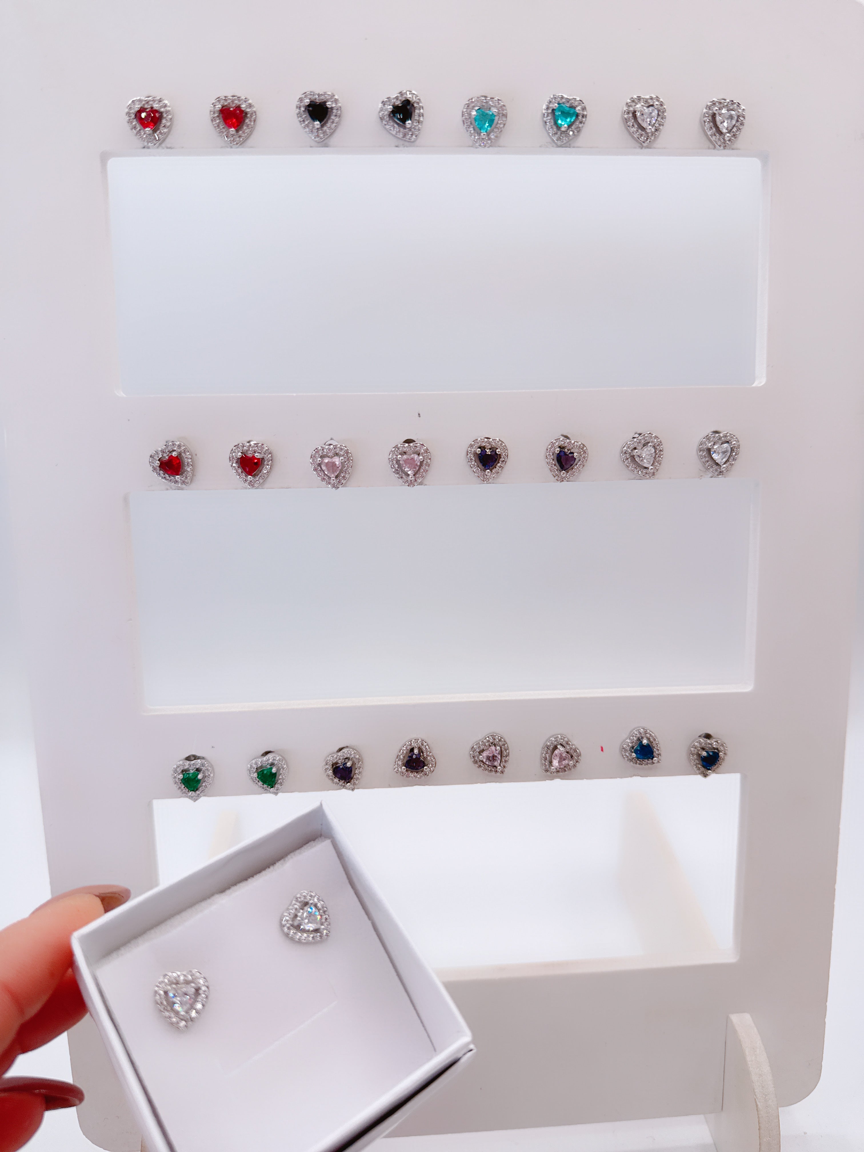 Orecchini Cuoricino Lusso Silver