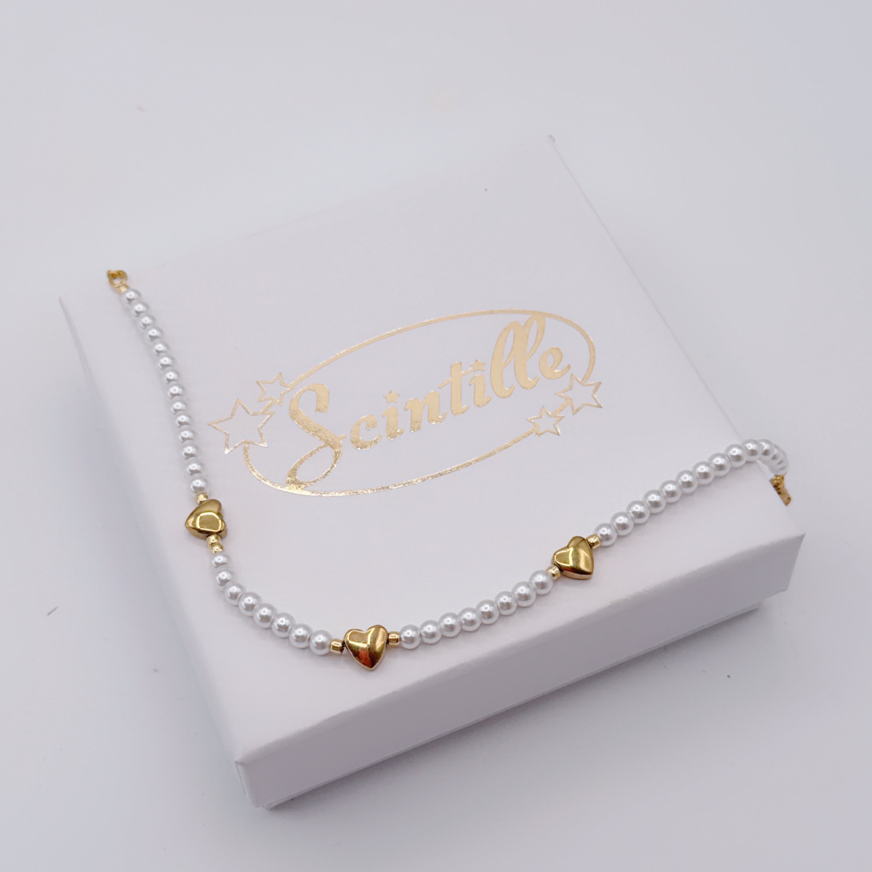 Bracciale Microperline & Cuoricino