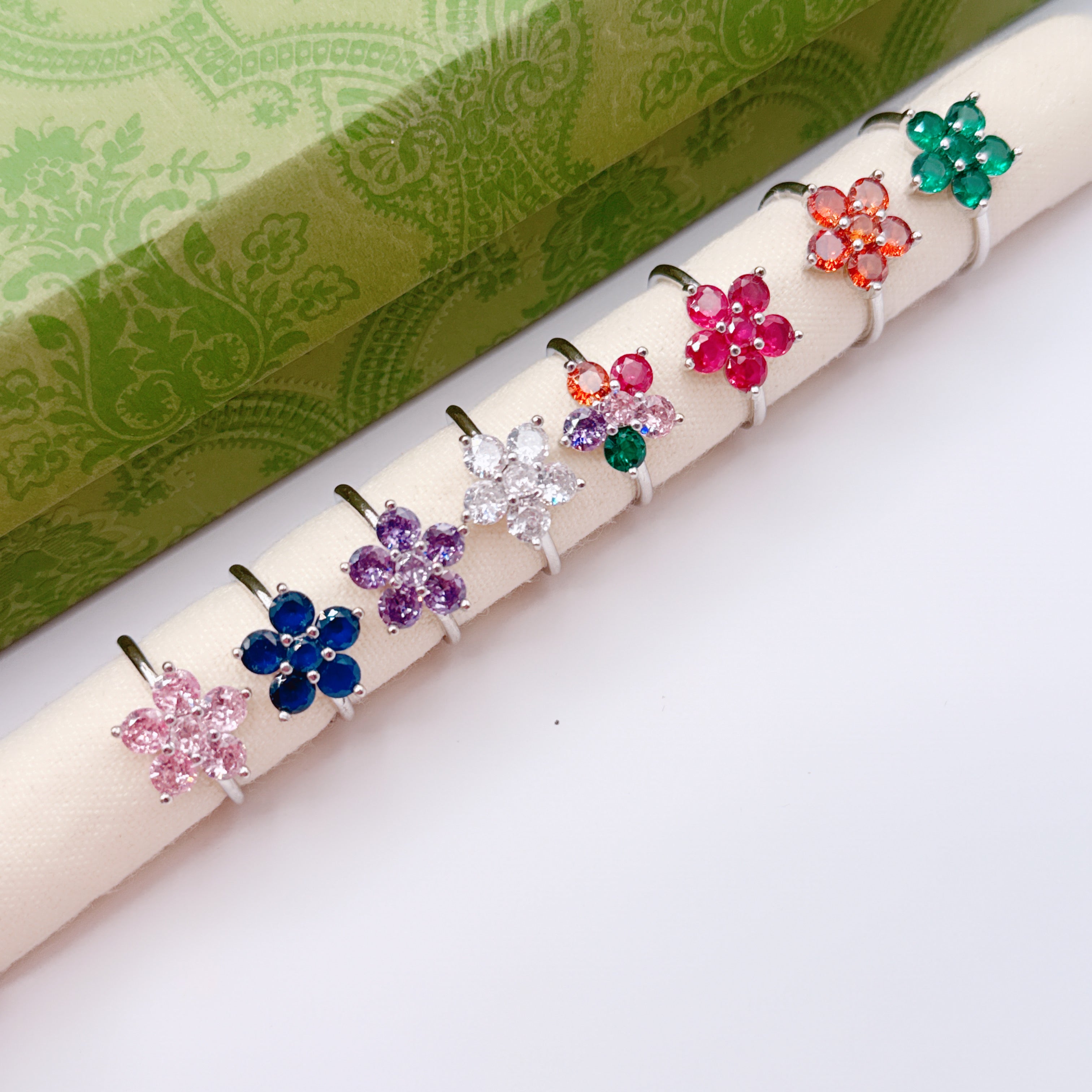 Anello Flowers Steel