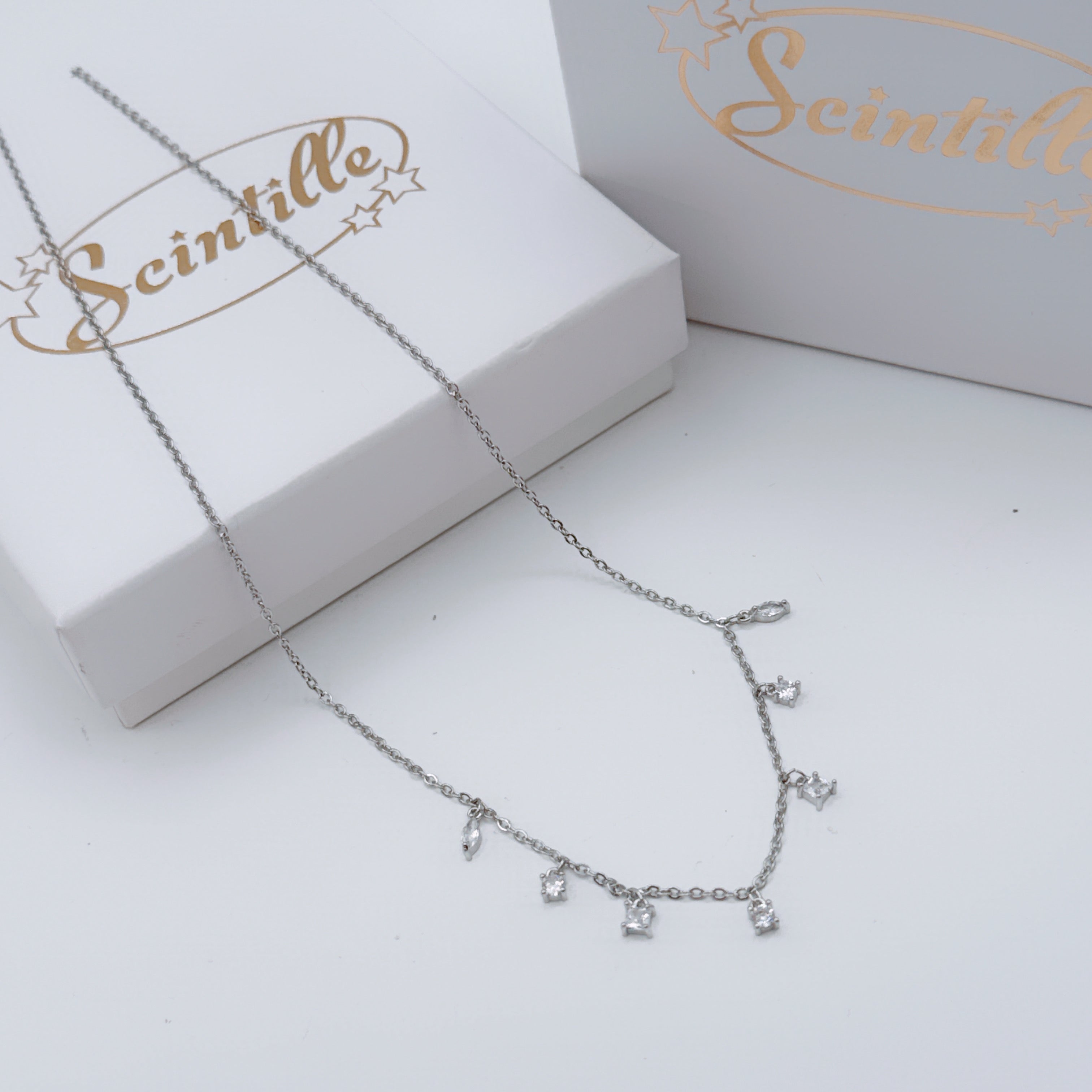 Collana Cascata Zirconi