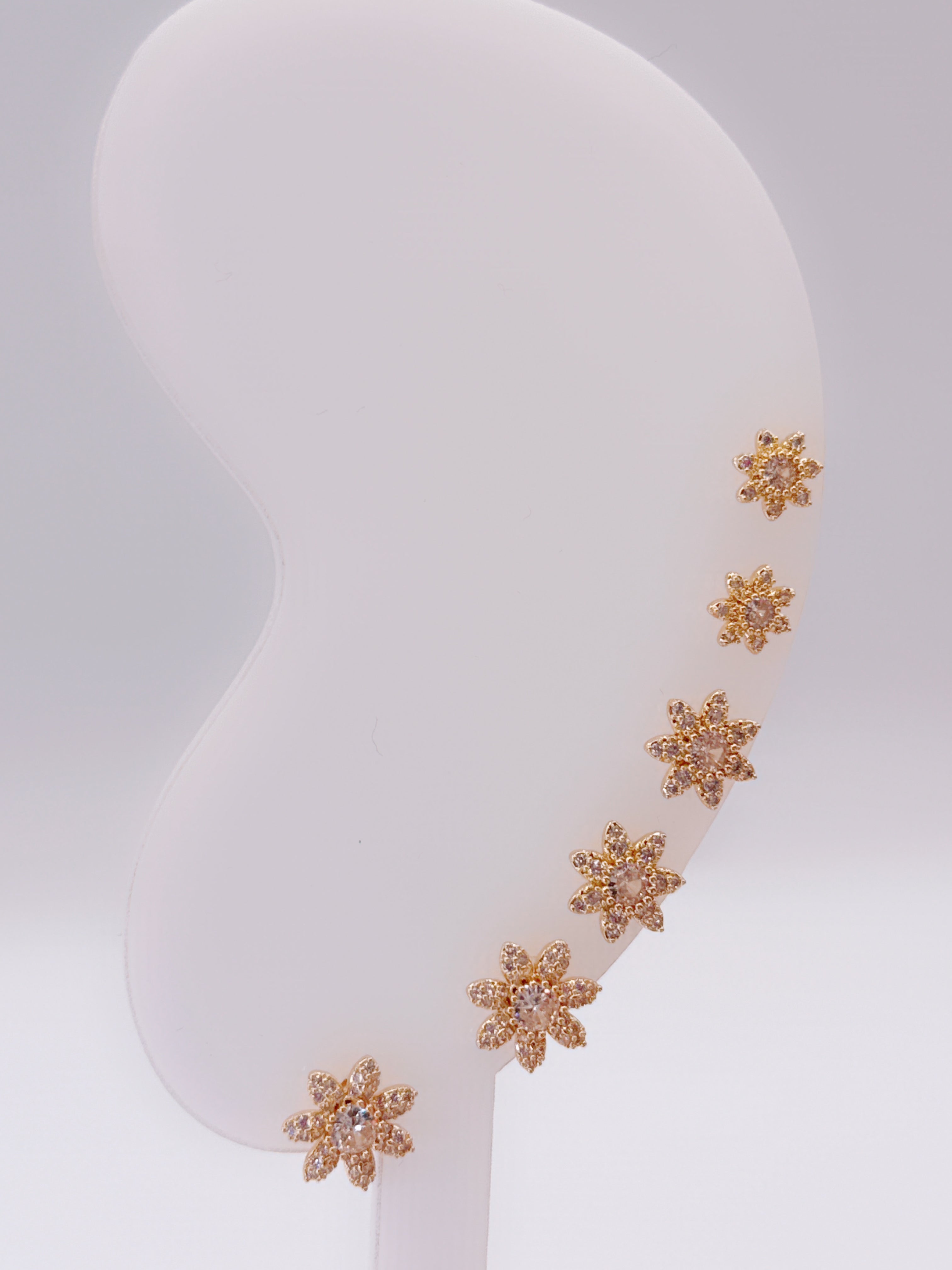 Set Orecchini Flowers Gold