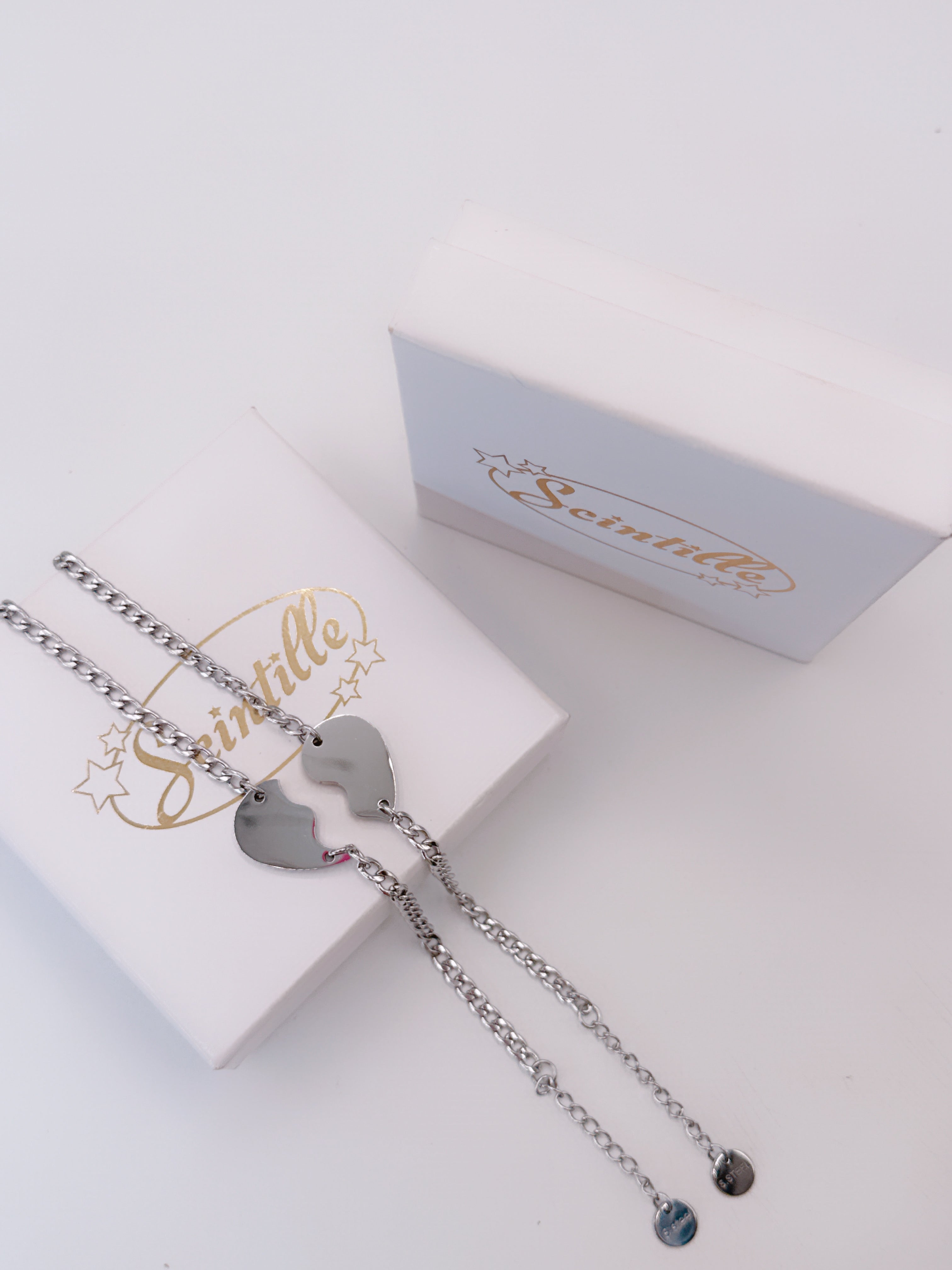 Bracciale CUORE META' INCISIONE GRATUITA
