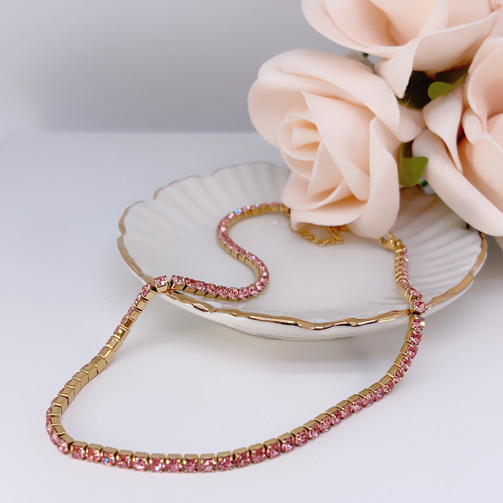 Collana Choker Gold Pink